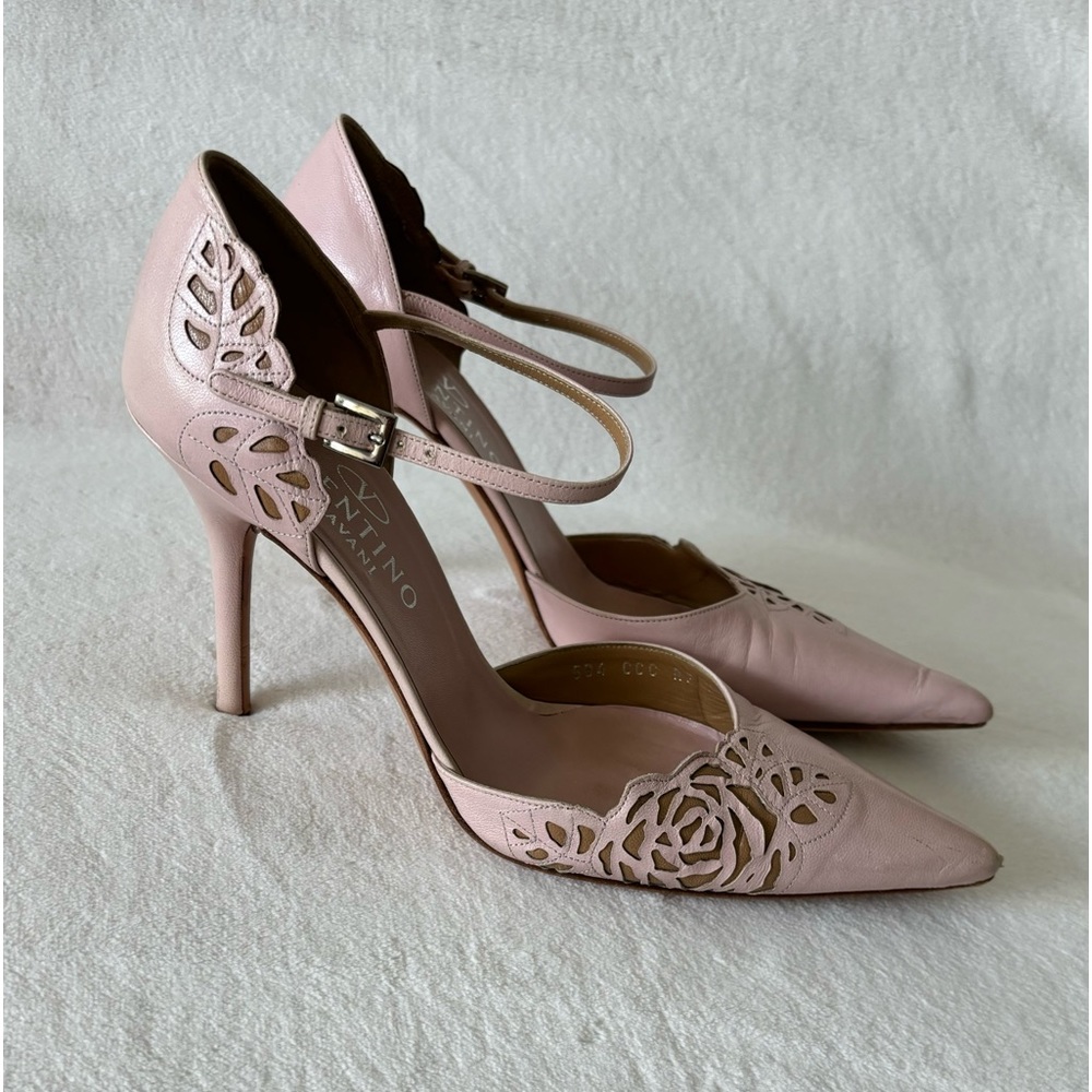 Valentino Pink High Heels, Pumps, Genuine Leather, Made in Italy 39-8